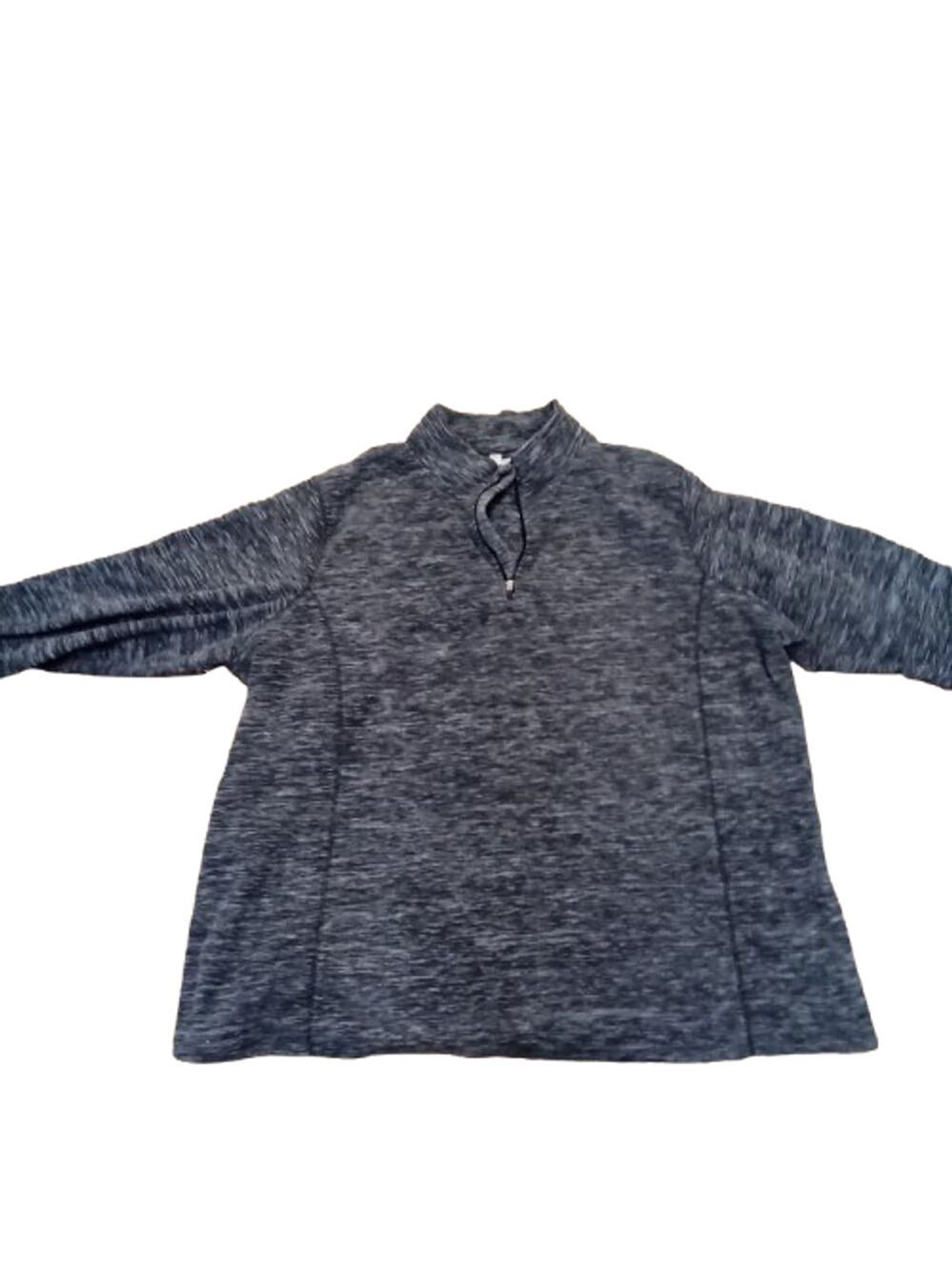 Cozy Woman Within Quarter Zip Micro Fleece Pullover - Size 2X Grey
